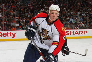PHILADELPHIA - MARCH 26: Jay Bouwmeester #4 of the Florida Panthers skates against the Philadelphia Flyers on March 26, 2009 at the Wachovia Center in Philadelphia, Pennsylvania. (Photo by Bruce Bennett/Getty Images)