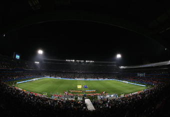 PRETORIA, SOUTH AFRICA - JUNE 15: A general view of the oftus Versfeld Stadium during the FIFA Confederations Cup match between USA and Italy at Loftus Versfeld Stadium on June 15, 2009 in Pretoria, South Africa.  (Photo by Jamie McDonald/Getty Images)
