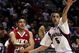 PORTLAND, OR - MARCH 21: Orlando Mendez-Valdez #20 of the Western Kentucky Hilltoppers passes the ball past the arm of Austin Daye #5 of the Gonzaga Bulldogs in the first half during the second round of the NCAA Division I Men's Basketball Tournament at the Rose Garden on March 21, 2009 in Portland, Oregon. (Photo by Jonathan Ferrey/Getty Images)