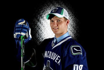 OTTAWA, ON - JUNE 20:  Tenth overall pick, Cody Hodgson of the Vancouver Canucks is interviewed after being selected during the 2008 NHL Entry Draft at Scotiabank Place on June 20, 2008 in Ottawa, Ontario, Canada.  (Photo by Andre Ringuette/Getty Images)
