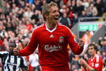 LIVERPOOL, UNITED KINGDOM - MAY 03:  Lucas of Liverpool celebrates scoreing his team's third goal during the Barclays Premier League match between Liverpool and Newcastle United at Anfield on May 3, 2009 in Liverpool, England.  (Photo by Alex Livesey/Getty Images)