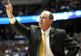 ANAHEIM, CA - MARCH 20:  Howland of the UCLA Bruins signals to the team during the West Region first round of the NCAA Basketball Tournament against the Mississippi Valley State Delta Devils Ben at the Honda Center on March 20, 2008 in Anaheim, California.  (Photo by Lisa Blumenfeld/Getty Images)