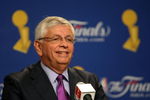 LOS ANGELES, CA - JUNE 04:  NBA Commissioner David Stern speaks to the media before the start of Game One of the 2009 NBA Finals between the Los Angeles Lakers and the Orlando Magic at Staples Center on June 4, 2009 in Los Angeles, California. NOTE TO USER: User expressly acknowledges and agrees that, by downloading and or using this photograph, User is consenting to the terms and conditions of the Getty Images License Agreement.  (Photo by Stephen Dunn/Getty Images)