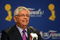 LOS ANGELES, CA - JUNE 04:  NBA Commissioner David Stern speaks to the media before the start of Game One of the 2009 NBA Finals between the Los Angeles Lakers and the Orlando Magic at Staples Center on June 4, 2009 in Los Angeles, California. NOTE TO USER: User expressly acknowledges and agrees that, by downloading and or using this photograph, User is consenting to the terms and conditions of the Getty Images License Agreement.  (Photo by Stephen Dunn/Getty Images)