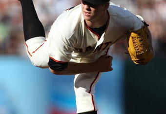 SAN FRANCISCO - MAY 17: Matt Cain #18 of the San Francisco Giants pitches against the New York Mets during a Major League Baseball game on May17, 2009 at AT&T Park in San Francisco, California. (Photo by Jed Jacobsohn/Getty Images)