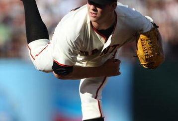 SAN FRANCISCO - MAY 17: Matt Cain #18 of the San Francisco Giants pitches against the New York Mets during a Major League Baseball game on May17, 2009 at AT&T Park in San Francisco, California. (Photo by Jed Jacobsohn/Getty Images)