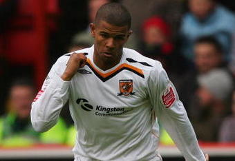SHEFFIELD, UNITED KINGDOM - APRIL 19:  Frazier Campbell of Hull in action during the Coca-Cola Championship match between Sheffield United and Hull City at Bramall Lane on April 19, 2008 in Sheffield, England.  (Photo by Matthew Lewis/Getty Images)