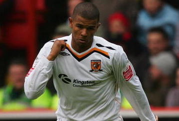 SHEFFIELD, UNITED KINGDOM - APRIL 19:  Frazier Campbell of Hull in action during the Coca-Cola Championship match between Sheffield United and Hull City at Bramall Lane on April 19, 2008 in Sheffield, England.  (Photo by Matthew Lewis/Getty Images)