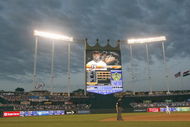 KANSAS CITY - MAY 14: A general view of the field taken during the game between the Kansas City Royals and the Baltimore Orioles on May 14, 2009 at Kauffman Stadium in Kansas City, Missouri. (Photo by: Jamie Squire/Getty Images)