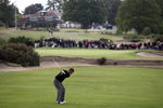 SUNNINGDALE, UNITED KINGDOM - JUNE 08:  Mark Foster of England hits his second shot at the 17th hole on the Old Course on the third hole of the six man sudden death play-off during The Open Championship International Final Qualifying at Sunningdale Golf Club on June 8, 2009 in Sunningdale, England  (Photo by David Cannon/Getty Images)
