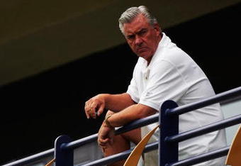 SAN DIEGO - JULY 31:  General Manager A.J. Smith of the San Diego Chargers looks on during the San Diego Chargers' Training Camp on July 31, 2006 at Charger Park in San Diego, California.  (Photo by Donald Miralle/Getty Images)