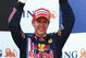 ISTANBUL, TURKEY - JUNE 07: Sebastian Vettel of Germany and Red Bull Racing celebrates on the podium after finishing third in the Turkish Formula One Grand Prix at Istanbul Park on June 7, 2009, in Istanbul, Turkey. (Photo by Paul Gilham/Getty Images)