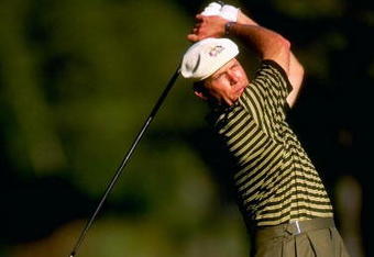 25 Sep 1999:  Payne Stewart of the USA in action during the 33rd Ryder Cup at Brookline Country Club, Boston, Massachusetts, USA. \ Mandatory Credit: Harry How /Allsport
