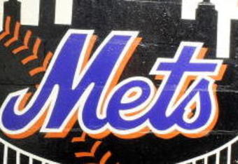 FLUSHING, NY - SEPTEMBER 25:  A general view of a  New York Mets logo at Shea Stadium on September 25, 2008 in the  Flushing neighborhood of the Queens borough of New York City. The New York Mets will move from Shea Stadium at the conclusion of their 2008 season for their new home at Citi Field.  (Photo by Nick Laham/Getty Images)