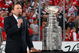 DETROIT - JUNE 12:  NHL commissioner Gary Bettman speaks before presenting the Stanley Cup to the Pittsburgh Penguins after defeating the Detroit Red Wings in Game Seven of the 2009 NHL Stanley Cup Finals at Joe Louis Arena on June 12, 2009 in Detroit, Michigan.  (Photo by Jim McIsaac/Getty Images)