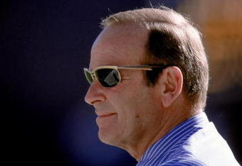 31 Oct 1999:  Owner Pat Bowlen of the Denver Broncos watches from the sidelines during a game against the Minnesota Vikings at the Mile High Stadium in Denver, Colorado. The Vikings defeated the Broncos 23-20. Mandatory Credit: Rodolfo Ganzales  /Allsport