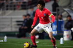 SEOUL, SOUTH KOREA - APRIL 01: Ji-Sung Park of South Korea plays during the 2010 FIFA World Cup Asian qualifier match between South Korea and North Korea at Seoul World Cup Stadium on April 1, 2009 in Seoul, South Korea. (Photo by Koji Watanabe/Getty Images)