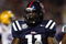 OXFORD, MS - NOVEMBER 17:  Ashlee Palmer #11 of the Mississippi Rebels celebrates after a tackle against the LSU Tigers at Vaught-Hemingway Stadium at Hollingsworth Field November 17, 2007 in Oxford, Mississippi. LSU beat Mississippi 41-24.  (Photo by Joe Murphy/Getty Images)