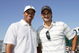 MIAMI - MARCH 21:  Tiger Woods of the USA with world tennis no 1 Roger Federer of Switzerland, who had walked with Tiger for the final 9 holes of Tiger Wood's final practice for the CA World Golf Championships, held at the Doral Golf Resort and Spa, on March 21, 2007, in Miami, Florida, United States.  (Photo by David Cannon/Getty Images)