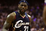 ORLANDO, FL - MAY 30:  LeBron James #23 of the Cleveland Cavaliers reacts after a play against the Orlando Magic in Game Six of the Eastern Conference Finals during the 2009 Playoffs at Amway Arena on May 30, 2009 in Orlando, Florida. NOTE TO USER: User expressly acknowledges and agrees that, by downloading and or using this photograph, User is consenting to the terms and conditions of the Getty Images License Agreement  (Photo by Elsa/Getty Images)
