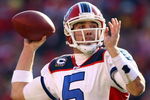 KANSAS CITY, MO - NOVEMBER 23:  Quarterback Trent Edwards #5 of the Buffalo Bills passes during the first half of the game against the Kansas City Chiefs on November 23, 2008 at Arrowhead Stadium in Kansas City, Missouri.  (Photo by Jamie Squire/Getty Images)
