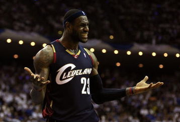 ORLANDO, FL - MAY 30:  LeBron James #23 of the Cleveland Cavaliers reacts after a play against the Orlando Magic in Game Six of the Eastern Conference Finals during the 2009 Playoffs at Amway Arena on May 30, 2009 in Orlando, Florida. NOTE TO USER: User expressly acknowledges and agrees that, by downloading and or using this photograph, User is consenting to the terms and conditions of the Getty Images License Agreement  (Photo by Elsa/Getty Images)