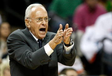 CHARLOTTE, NC - MARCH 31:  Head coach Larry Brown of the Charlotte Bobcats yells to his team during their game against the Los Angeles Lakers at Time Warner Cable Arena on March 31, 2009 in Charlotte, North Carolina.  NOTE TO USER: User expressly acknowledges and agrees that, by downloading and/or using this Photograph, user is consenting to the terms and conditions of the Getty Images License Agreement.  (Photo by Streeter Lecka/Getty Images)