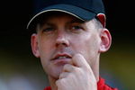 LOS ANGELES, CA - JUNE 02:  Arizona Diamondbacks manager A.J. Hinch looks on during batting practice prior to the game against the Los Angeles Dodgers at Dodger Stadium on June 2, 2009 in Los Angeles, California.  (Photo by Jeff Gross/Getty Images)