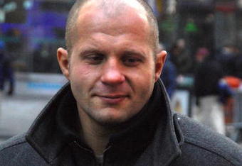NEW YORK - JANUARY 20:  Fedor Vladimirovich Emelianenko, heavyweight mixed martial artist and current World Alliance of Mixed Martial Arts heavyweight champion rings the NASDAQ opening bell at NASDAQ in Times Square on January 20, 2009 in New York City.  (Photo by Joe Corrigan/Getty Images)