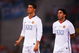 ROME - MAY 27:  Carlos Tevez of Manchester United and Cristiano Ronaldo of Manchester United look dejected after Barcelona won the UEFA Champions League Final match between Barcelona and Manchester United at the Stadio Olimpico on May 27, 2009 in Rome, Italy. Barcelona won 2-0.  (Photo by Laurence Griffiths/Getty Images)
