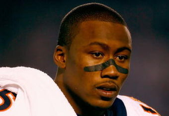 SAN DIEGO - DECEMBER 28:  Brandon Marshall #15 of the Denver Broncos before the NFL game against the San Diego Chargers at Qualcomm Stadium on December 28, 2008 in San Diego, California. The Chargers defeated the Broncos 52--21.  (Photo by Jeff Gross/Getty Images)