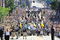 PITTSBURGH - JUNE 15:  Marc-Andre Fleury #29 and Sidney Crosby #87 of the Pittsburgh Penguins proceed down the Blvd of the Allies with the Stanley Cup during Stanley Cup Champion Victory Parade on June 15, 2009 in Pittsburgh, Pennsylvania.  (Photo by Jamie Sabau/Getty Images)