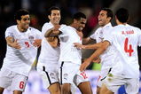 JOHANNESBURG, SOUTH AFRICA - JUNE 18:  Mohamed Homos #12 of Egypt is surrounded by his teammates as he celebrates his goal against Italy during the  FIFA Confederations Cup, between Italy and Egypt at Ellis Park Stadium on June 18, 2009 in Johannesburg, South Africa.  (Photo by Kevork Djansezian/Getty Images)