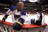 GLENDALE, AZ - APRIL 07:  Keith Tkachuk #7 of the St. Louis Blues warms up before the NHL game against the Phoenix Coyotes at Jobing.com Arena on April 7, 2009 in Glendale, Arizona. The Blues defeated the Coyotes 5-1.  (Photo by Christian Petersen/Getty Images)