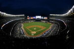 NEW YORK - APRIL 03:  A general view during the New York Yankees game against the Chicago Cubs at Yankee Stadium on April 3, 2009 in the Bronx borough of New York City. Today's exhibition game is the first game to played in the new Yankee Stadium.  (Photo by Ezra Shaw/Getty Images)