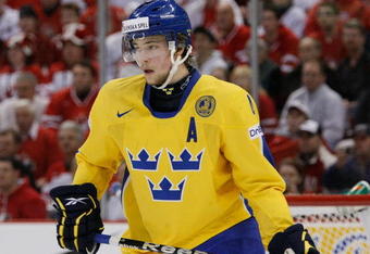 OTTAWA, ON - JANUARY 5:  Victor Hedman #4 of Team Sweden kates during the game against Team Canada at the Gold Medal Game of the IIHF World Junior Championships at Scotiabank Place on January 05, 2009 in Ottawa, Ontario, Canada.  Team Canada defeated Team Sweden 5-1.  (Photo by Richard Wolowicz/Getty Images)