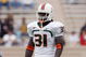 DURHAM, NC - OCTOBER 18: Sean Spence #31 of the Miami Hurricanes stands on the field during the game against the Duke Blue Devils at Wallace Wade Stadium on October 18, 2008 in Durham, North Carolina. (Photo by Kevin C. Cox/Getty Images)