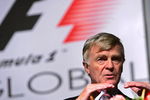 SHANGHAI, CHINA - OCTOBER 14:  (CHINA OUT) International Automobile Federation (FIA) President Max Mosley attends the first-ever Formula One (F1) Global Business Conference in 55 years on October 14, 2005 in Shanghai, China. Participants have discussed the exploitation of F1 commercial potential in China, offering important advices about brand building and promoting in the Chinese sports industry during the conference.  (Photo by China Photos/Getty Images)