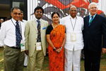 JAIPUR, INDIA - OCTOBER 15:  Sharad Pawar (2nd Right), the president of the BCCI with ICC Chief Exeecutive Malcolm Speed (R) before the match between India and England at the Sawai Mansingh Stadium on October 15, 2006, in Jaipur, India.  (Photo by Clive Mason/Getty Images)