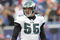 EAST RUTHERFORD, NJ - DECEMBER 7:  Stewart Bradley #55 of the Philadelphia Eagles walks on the field against the New York Giants at Giants Stadium on December 7, 2008 in East Rutherford, New Jersey. (Photo by Nick Laham/Getty Images)