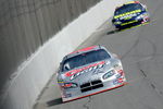 BROOKLYN, MI - JUNE 16:  David Stremme, driver of the #40 Coors Light Dodge, leads Casey Mears, driver of the #25 National Guard/GMAC Chevrolet, during practice for the NASCAR Nextel Cup Series Citizens Bank 400 at Michigan International Speedway on June 16, 2007 in Brooklyn Michigan.  (Photo by Chris Graythen/Getty Images)