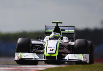 NORTHAMPTON, UNITED KINGDOM - JUNE 19:  Rubens Barrichello of Brazil and Brawn GP drives during practice for the British Formula One Grand Prix at Silverstone on June 19, 2009 in Northampton, England.  (Photo by Paul Gilham/Getty Images)