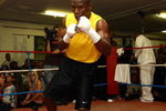 LONDON, ENGLAND - MAY 22:  Boxing superstar Floyd Mayweather in his first open workout since coming out of retirement, as he prepares for his fight against Juan Manuel Marquez of Mexico, at Peacock Gym on May 22, 2009 in London, England.  The fight's due to take place on July 18, 2009 at the MGM Grand in Las Vegas, Nevada. (Photo by Julian Finney/Getty Images)