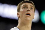 DETROIT - APRIL 06:  Tyler Hansbrough #50 of the North Carolina Tar Heels looks on while taking on the Michigan State Spartans during the 2009 NCAA Division I Men's Basketball National Championship game at Ford Field on April 6, 2009 in Detroit, Michigan.  (Photo by Andy Lyons/Getty Images)