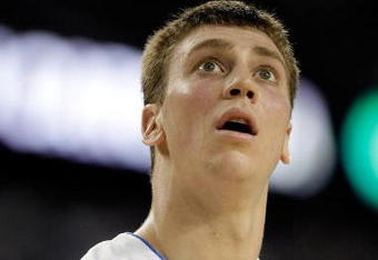DETROIT - APRIL 06:  Tyler Hansbrough #50 of the North Carolina Tar Heels looks on while taking on the Michigan State Spartans during the 2009 NCAA Division I Men's Basketball National Championship game at Ford Field on April 6, 2009 in Detroit, Michigan.  (Photo by Andy Lyons/Getty Images)