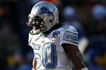 GREEN BAY, WI - DECEMBER 28: Ernie Sims #50 of the Detroit Lions asks for an ruling from a referee during a game between the Lions and the Green Bay Packers on December 28, 2008 at Lambeau Field in Green Bay, Wisconsin. The Packers defeated the Lions 31-21. (Photo by Jonathan Daniel/Getty Images)