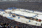 ORCHARD PARK, NY - JANUARY 01:  An overhead view of the Ralph Wilson Stadium as the Buffalo Sabres play the Pittsburgh Penguins during the second period of the NHL Winter Classic on January 1, 2008 in Buffalo, New York.  (Photo by Harry How/Getty Images)
