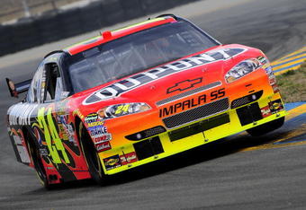 SONOMA, CA - JUNE 19:  Jeff Gordon, driver of the #24 DuPont Chevrolet, drives during practice for the NASCAR Sprint Cup Series Toyota/Save Mart 350 at the Infineon Raceway on June 19, 2009 in Sonoma, California.  (Photo by Rusty Jarrett/Getty Images for NASCAR)