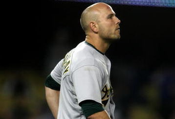 LOS ANGELES - JUNE 18:   Matt Holliday #5 of the Oakland Athletics takes the field after striking out to end the eighth inning against the Los Angeles Dodgers on June 18, 2009 at Dodger Stadium in Los Angeles, California. The Dodgers won 3-2.  (Photo by Stephen Dunn/Getty Images)