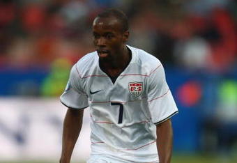 PRETORIA, SOUTH AFRICA - JUNE 18:  DaMarkus Beasley of USA runs with the ball during the FIFA Confederations Cup match between USA and Brasil at Loftus Versfeld Stadium on June 18, 2009 in Pretoria, South Africa.  (Photo by Jamie McDonald/Getty Images)